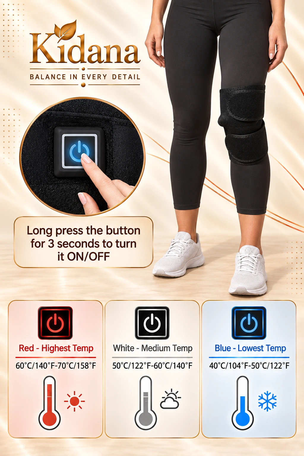 Electric knee wrap
